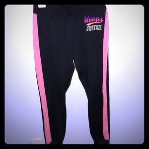 Justice basketball based sweatpants/joggers
